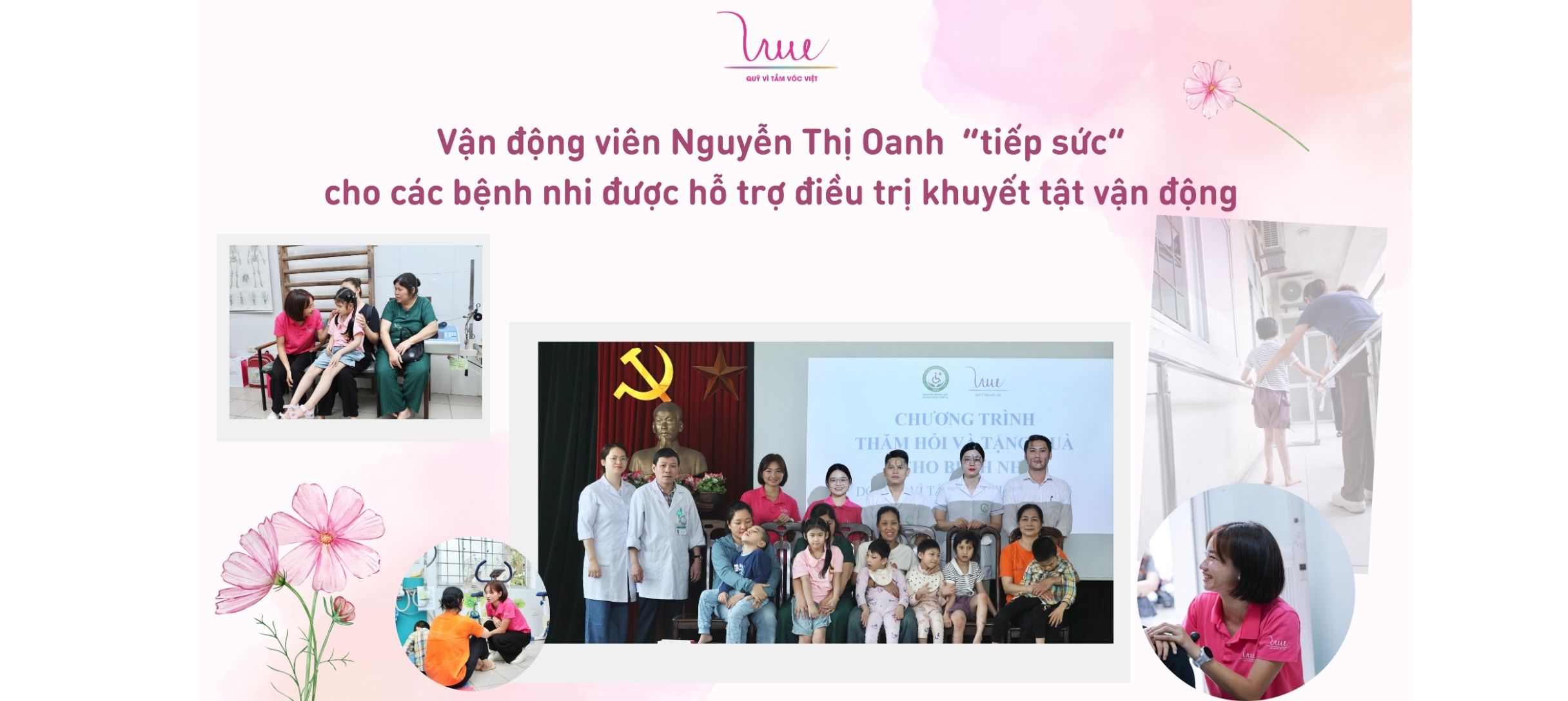 Vận động viên Nguyễn Thị Oanh - Đại sứ thiện nguyện của Quỹ Vì Tầm Vóc Việt tại S-Race “tiếp sức” cho các bệnh nhi được hỗ trợ điều trị khuyết tật vận động